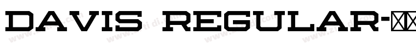 Davis Regular字体转换